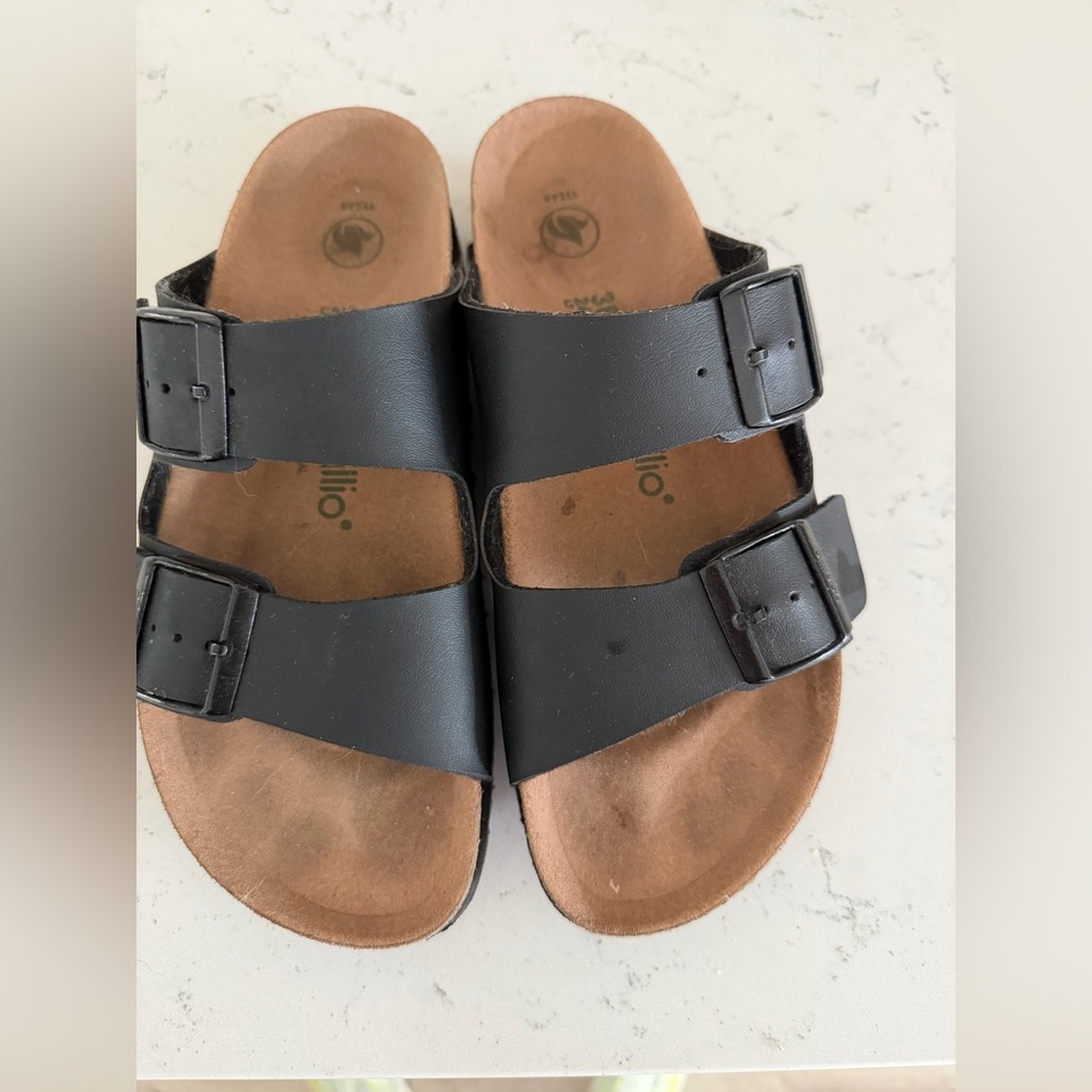 🖤Birkenstock Black Vegan Sandals Platform